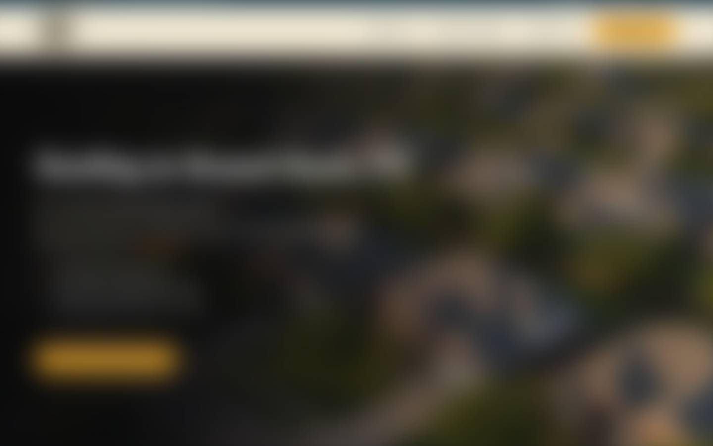 First screen of the Roofer A, town 2 page at 1440 pixels wide, blurred so only the layout shows