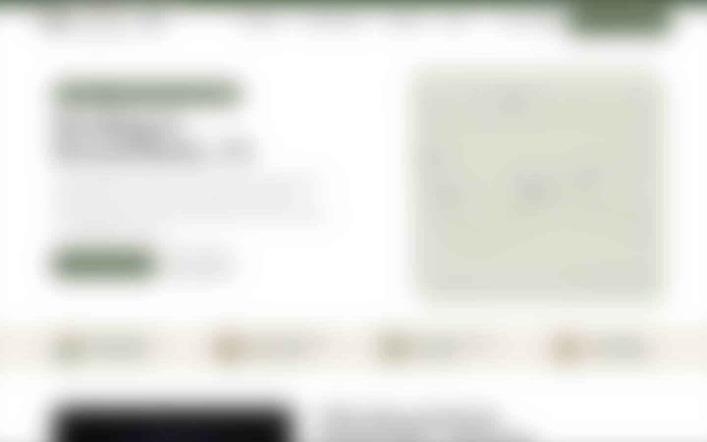 First screen of the Roofer B, town 2 page at 1440 pixels wide, blurred so only the layout shows